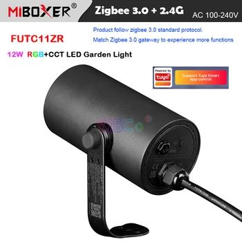 Miboxer FUTC11ZR 12W RGBCCT LED Kerti Lámpák IP66 Vízálló DMX512 Kültéri Kerti Lámpa Zigbee 3.0 gateway/2.4 G RF Távvezérlő